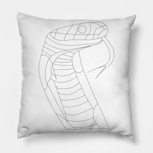 snake viper ecopop Pillow