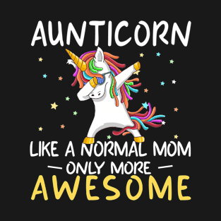 Aunticorn Birthday Aunt Unicorn Gift T-Shirt