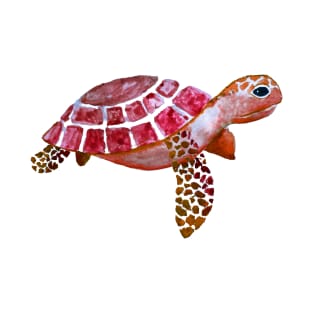 Cute pretty watercolor sea turtle T-Shirt