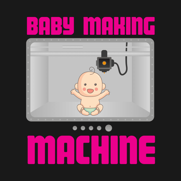 Pregnancy Reveal Announcement Baby Making Machine by theperfectpresents