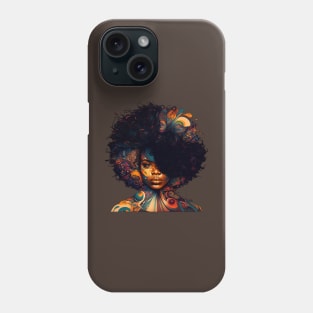 afro vintage style Phone Case