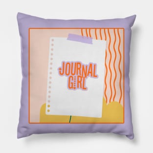 Journal Girl Pillow