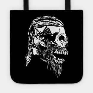 Viking Warrior Skull Tote