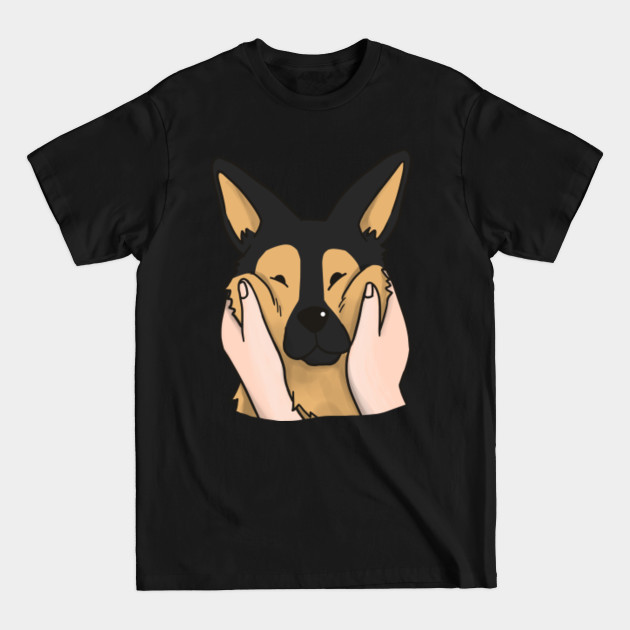 Disover Cute Chubby Cheeks German Shepherd - German Shepherd - T-Shirt