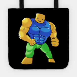 Roblox Noob Totes Teepublic - roblox noob with muscles