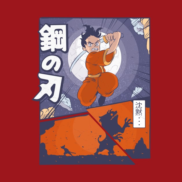 Shonen Anime comic cartoocomic by TEEVEETEES
