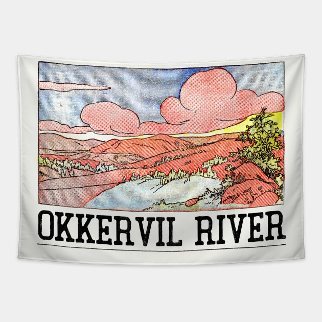 Okkervil River ∆ Original Retro Fan Design Tapestry by unknown_pleasures