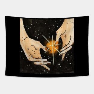 Space hands Tapestry