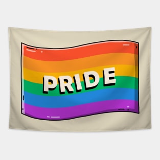 Retro LGBT Pride Flag Tapestry