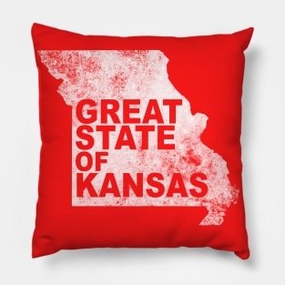 Great State of Kansas Pillow