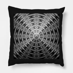 Sacred Geometry 3D Titanium Heart Pyramid Architecture Pillow