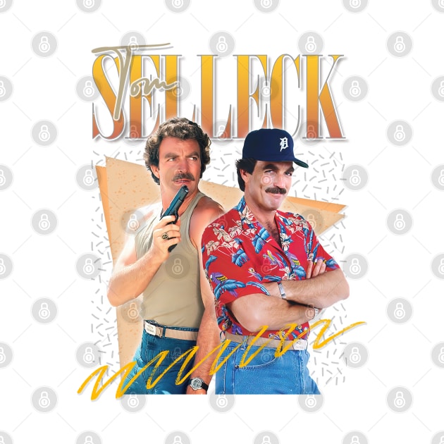 Tom Selleck --- 80s Aesthetic Design by DankFutura