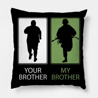 Proud Army Brother T-Shirt or Gift - Your Brother - My Brother - Sibling Siblings Pillow