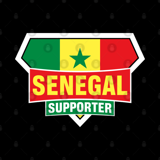 Senegal Super Flag Supporter by ASUPERSTORE