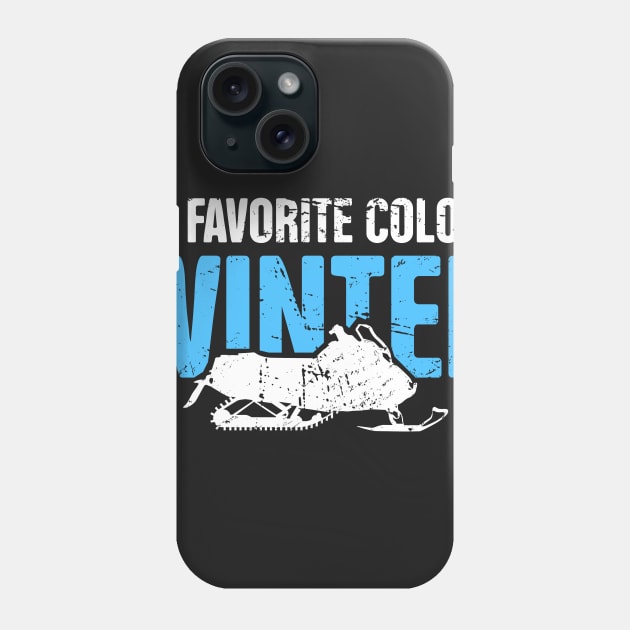 Winter - Funny Snowmobile Design Phone Case by MeatMan