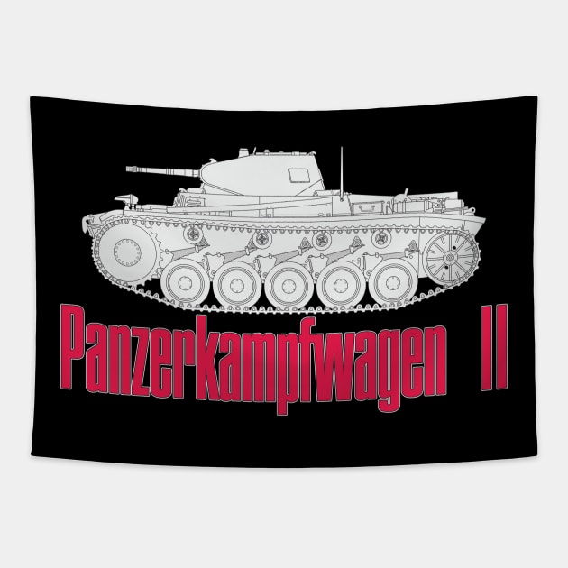 German light tank Pz-II Tapestry by FAawRay