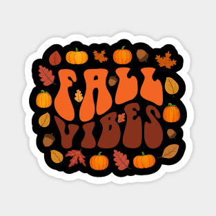 Fall Vibes Leaf Magnet