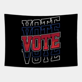 Vote Repeated Text Tapestry