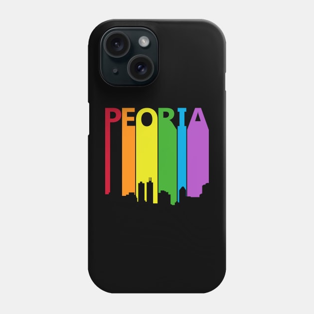 Peoria LGBT Pride Supprt Phone Case by GWENT