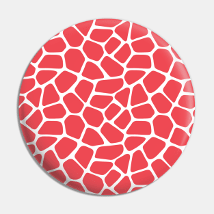 Red Giraffe Print Pin