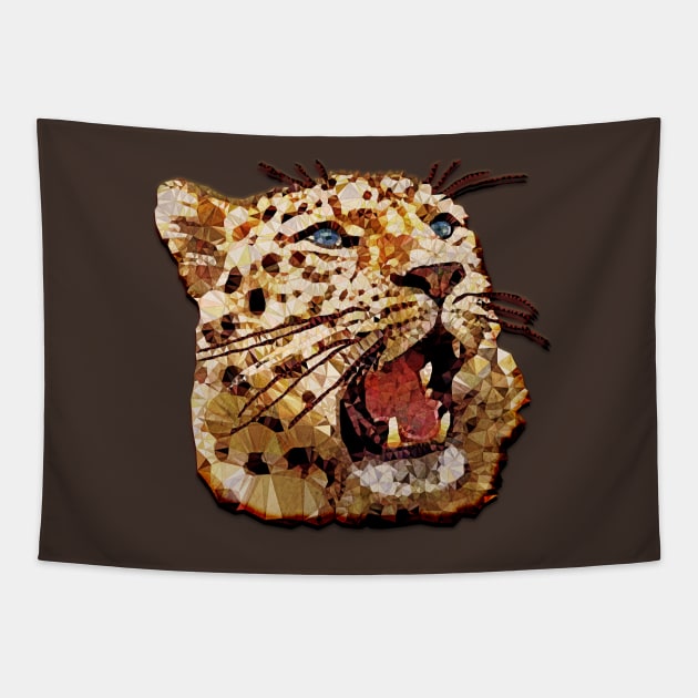 abstract gepard Tapestry by Ancello