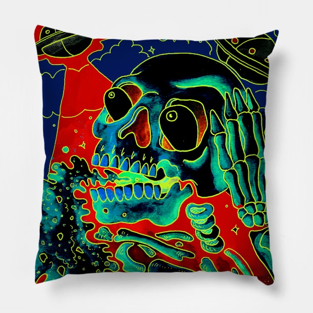 Space Invasion Pillow by miskel