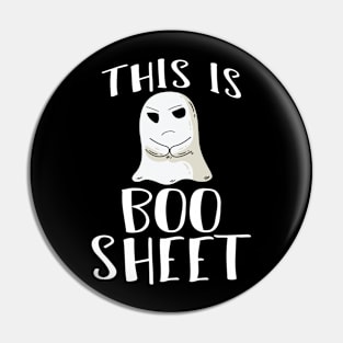 This Is Boo Sheet - Halloween Boo Boo Sheet Ghost Costume Pin