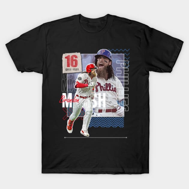 Rinkha Brandon Marsh Baseball Paper Poster Phillies 6 T-Shirt