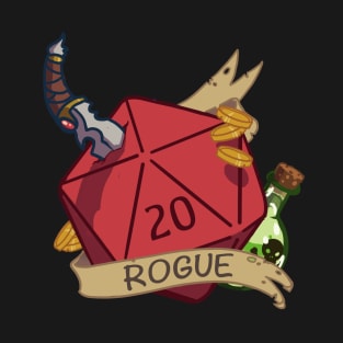 Dnd Rogue D20 T-Shirt