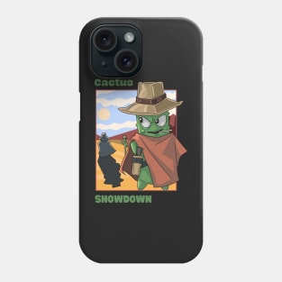 western cowboy cactus outlaw Phone Case