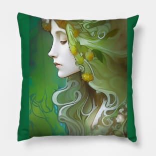 Magical Absinthe Green Fairy Pillow