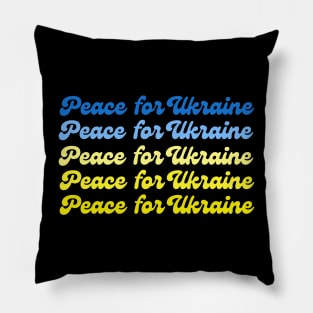 Peace for Ukraine Ukrainian Support Ombre Pillow