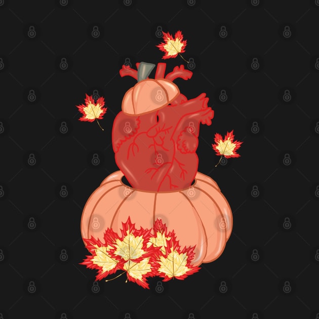 Anatomy heart autumn by Carries Design 