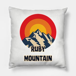 Ruby Mountain Pillow