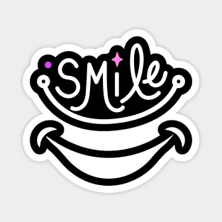 Smile Happy Smiling Face Positive Vibe Spreading Big Smile Magnet