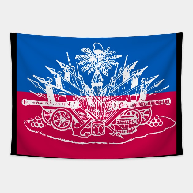 haitian flag Tapestry by Pro Melanin Brand