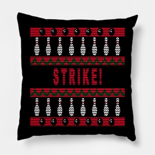 Bowling - Ugly Christmas Sweater Pillow