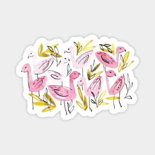 Pink Flamingos Magnet