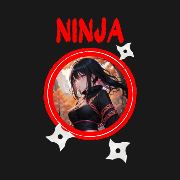 Ninja Target Love Cute Anime Girl by Clicks Clothes