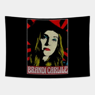 Brandi Carlile 80s Pop Art Style Tapestry