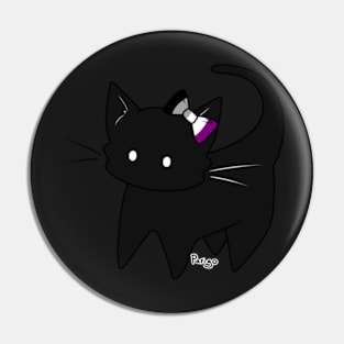 Ace Pride Ear Bow Kitty Pin