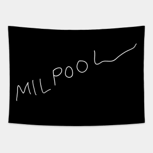 Milpool - Leg Cast Signature (White Print) Tapestry