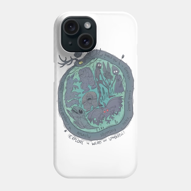 West Virginia Cryptids : Explore the Weird and Wonderful Phone Case by Ballyraven