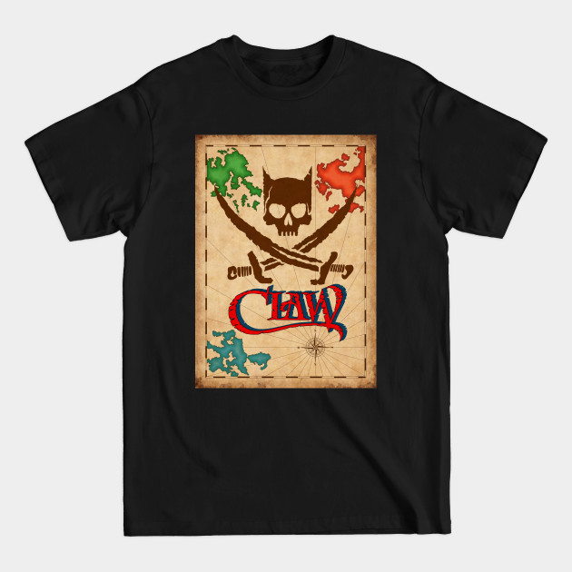 Discover Captain Claw - Map - Treasure Map - T-Shirt