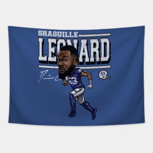 Shaquille Leonard Indianapolis Cartoon Tapestry