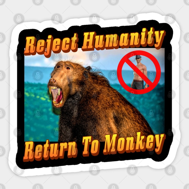 Meme Monkey Sticker