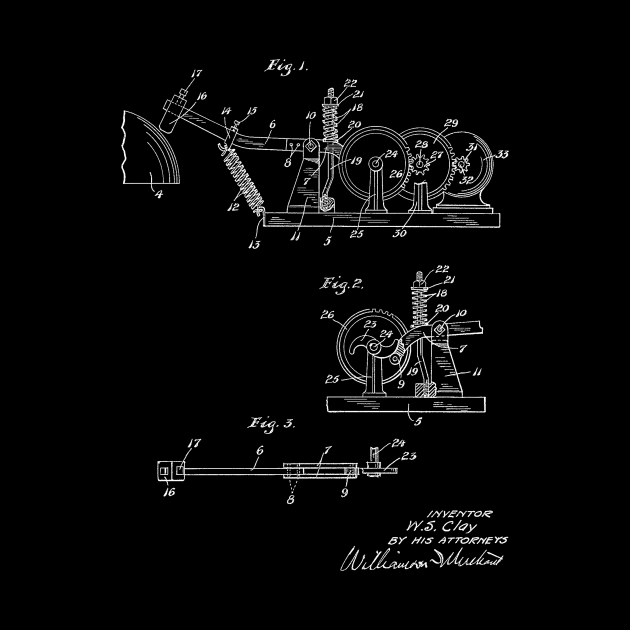 fire alarm bell actuator Vintage Patent Hand Drawing by TheYoungDesigns