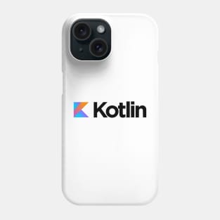 Kotlin logo - programming language Phone Case