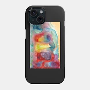 Colorful abstract watercolor texture Phone Case