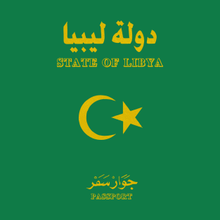 Libya ----- Retro Passport Design T-Shirt